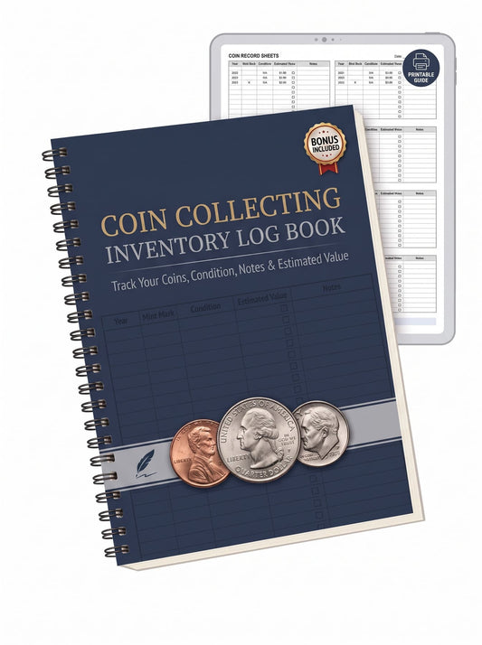 Coin Collecting Inventory Log Book