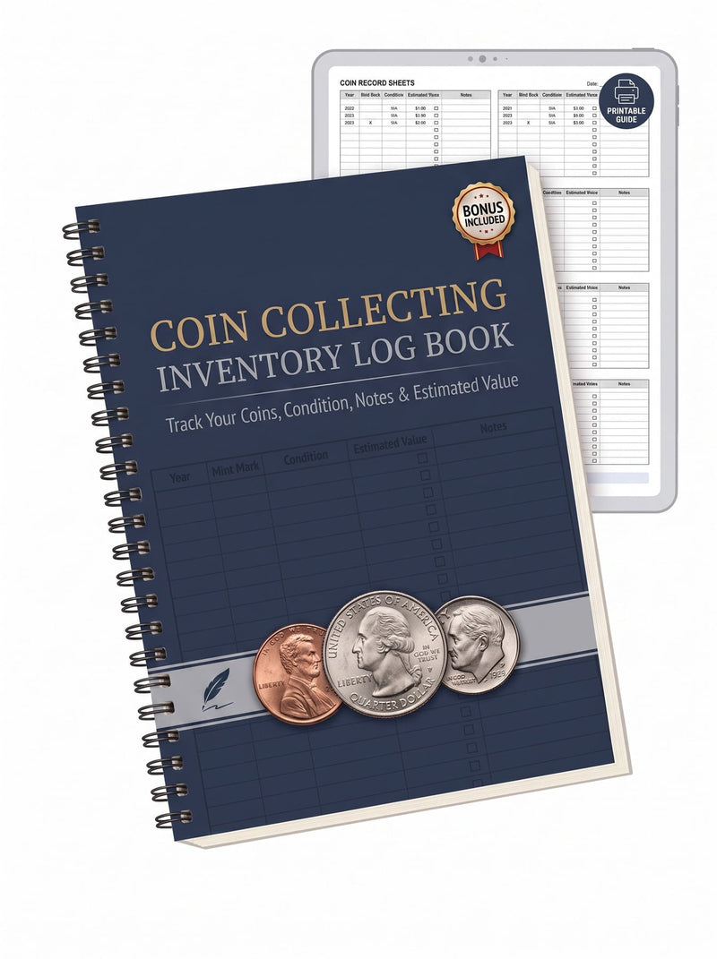 Coin Collecting Inventory Log Book